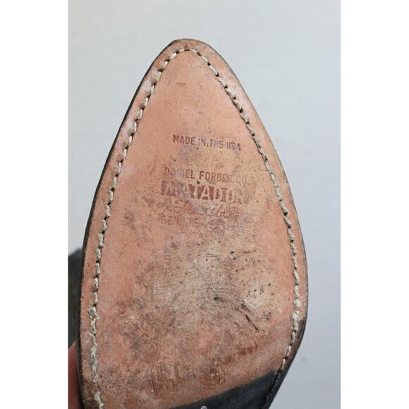 1980's Vintage Tony Lama Exotic Leather Matador Cowboy Boots ~ Men's 8-1/2 to 9 - Picture 7 of 11